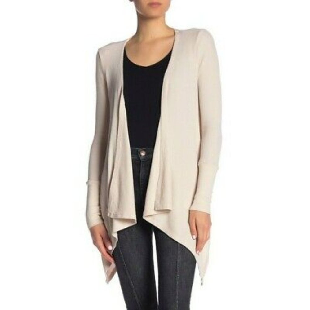 Splendid Waffle Knit Hooded Cardigan